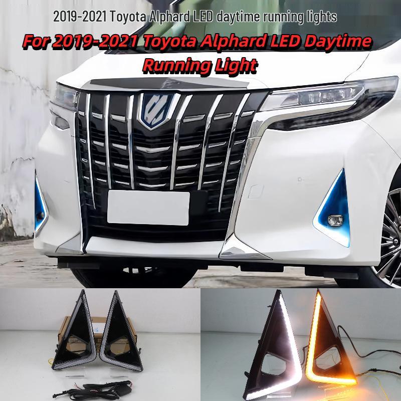 Front Bumper LED Daytime Running Lights for 2019-2021 Toyota Alphard