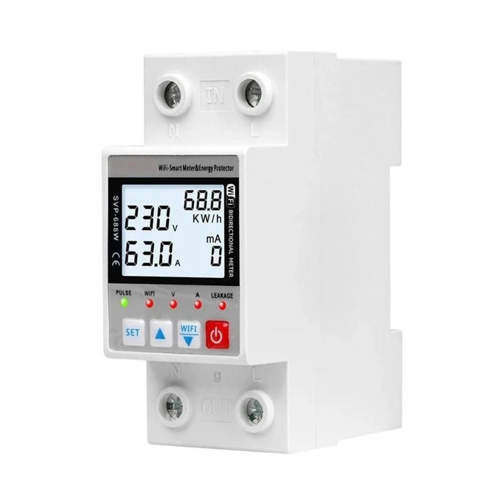 Remote Control WiFi Smart Circuit Breaker Overvoltage Protection Solar Power System