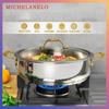 MICHELANGELO 12 Inch Stainless Steel Pan with Lid Nonstick Large Saute Pan Dishwasher Oven-Safe Cooktops Compatible Kitchenware