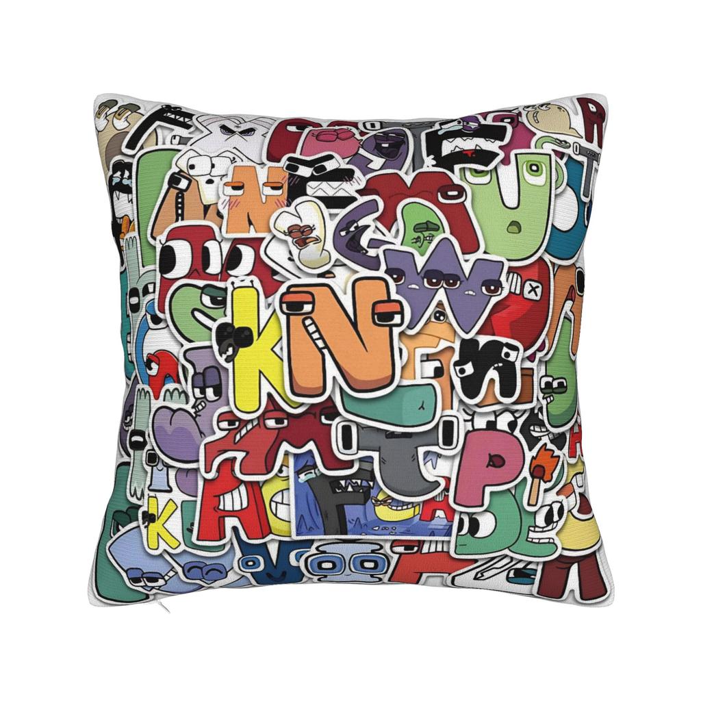 Alphabets English Cartoon Lores Pillowcase Polyester Cushion Cover Decor Villain Letters Pillow Case Cover Home Dropshipping