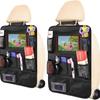 Car Seat Back Organizer Bag IPad Tablet Phone Snacks Storage Hanging Pocket Rear Passenger