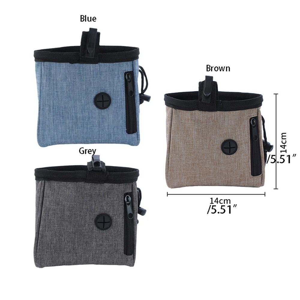 Waterproof Pet Food Treat Bag Adjustable Dog Snack Reward Bag Dog Training Waist Bag For Dogs Cats