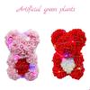 25cm Künstlicher Teddy Rose Mehrfarbig mit LED-Streifen Blumenbär Romantisches Valentinstagsgeschenk Freundin Frauen Jahrestag Bär