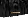 Calvin Klein Small Niche Intellectual Pleated Textured Chain Synthetic Material Crossbody Bag Medium Women Bags Space-Black 4F3077G-UB1