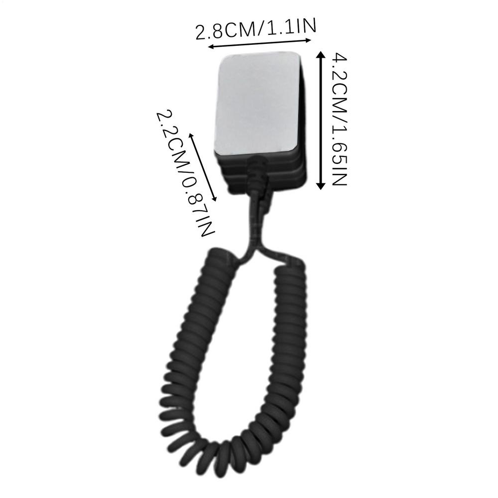 Remote Control Anti-Lost Rope Wall-Mount Remote Control With Extendable Spring Curly Wire Hardware Cable Lock For Phones