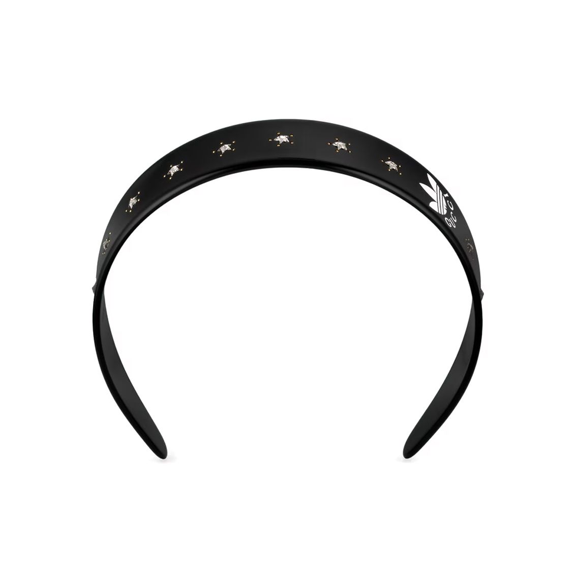 Gucci Adidas X  Collaboration Classic Logo Exquisite Fashion Resin Headband Women accessories Black 702950IAAAU8520 Black,F