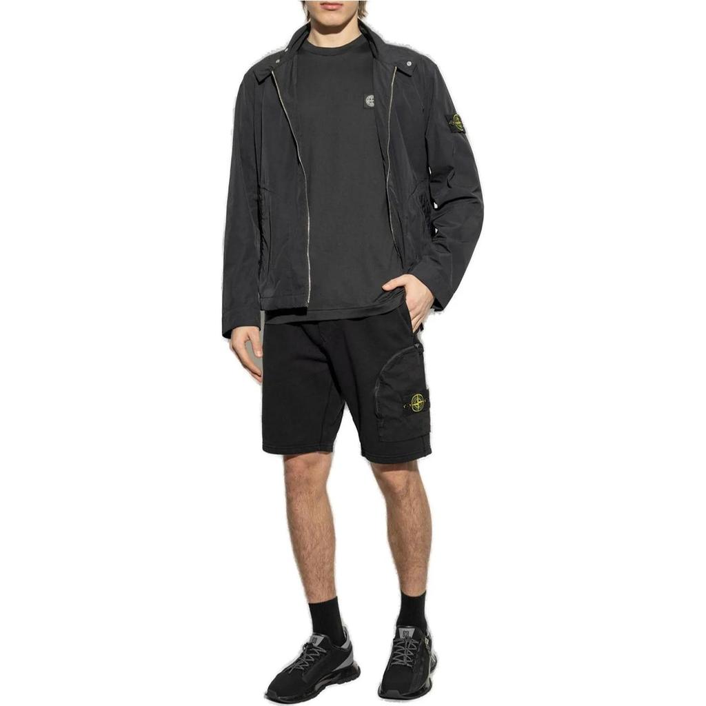 STONE ISLAND Shorts Casual Stringati con Pizzo SS25 Uomo shorts Nero K1S156200002S0123-V0029