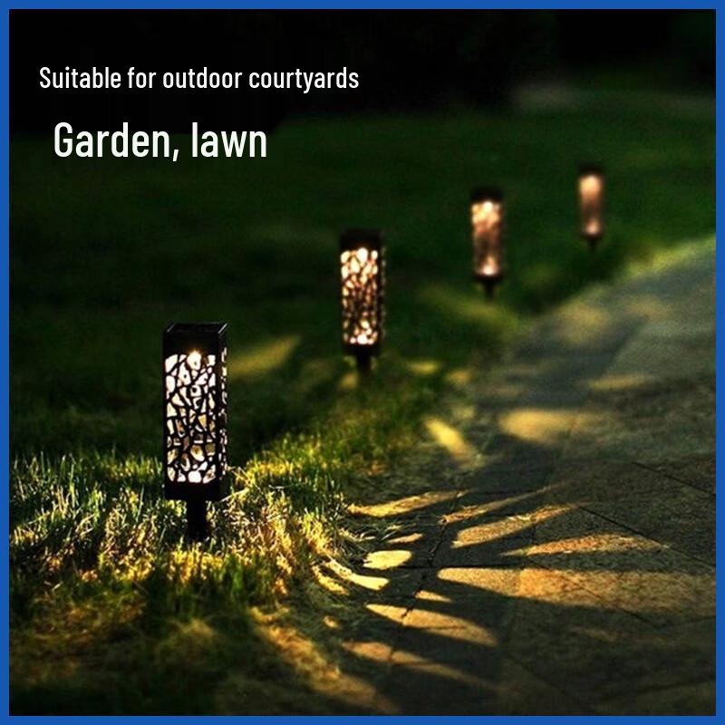 Pailide Solar Hollow Ground Lights (4-Pack)