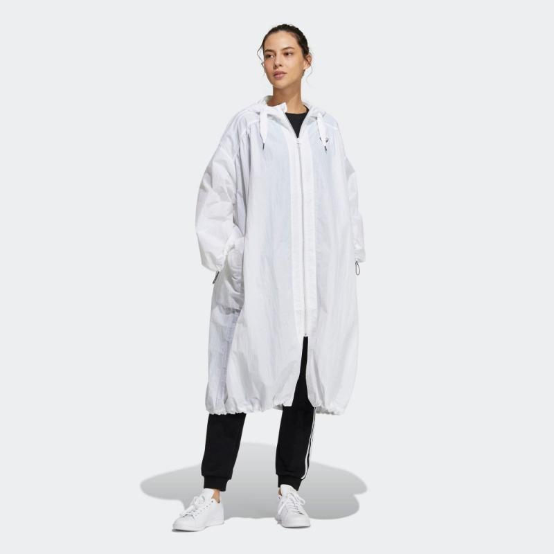 adidas Originals Women's Long Hooded Windbreaker H39045