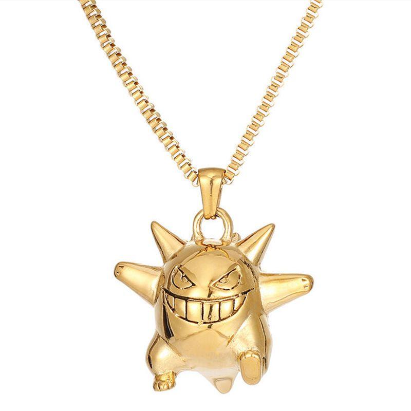 Pokemon Necklace Pendant Jewelry Accessories Cartoon Anime Teenage Couple Fashion Atmosphere Trend High-end Decoration Gifts