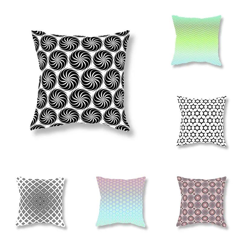 

Fashion Home Decoration Bedside Office Game Geometric Chair Pillow Sofa Decoration Room Cushion Cover 40x40cm