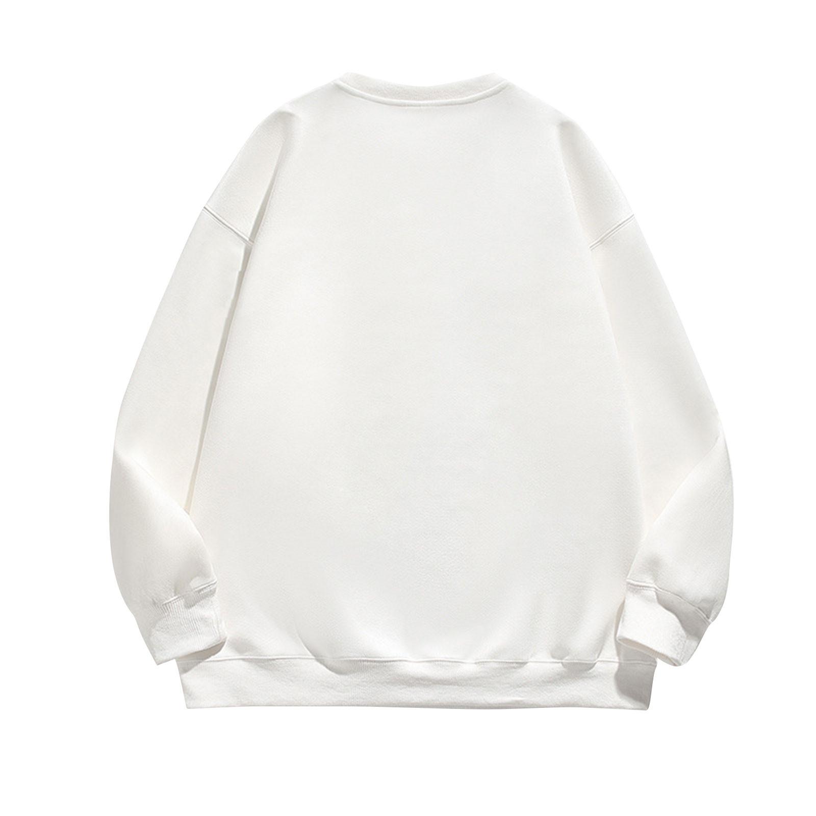 

Флисовая толстовка с воротником-стойкой и полумолнией, модный повседневный спортивный топ XL белый