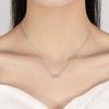 925 Sterling Silver Fashion Versatile Zircon Necklace Birthday Anniversary Party Gift Daily Wear