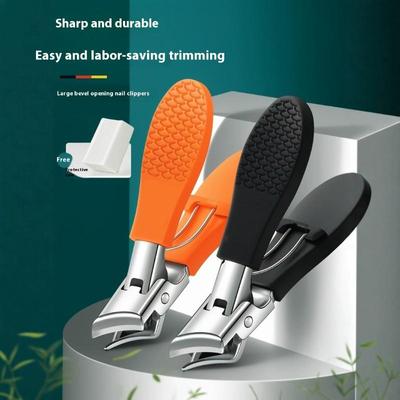 1Pcs Slanted Toenail Trimmer Nail Cutter Trimmers Wide Jaw Opening Slanted Curved Nail Cutting Study Travel Slanted Nail Clipper