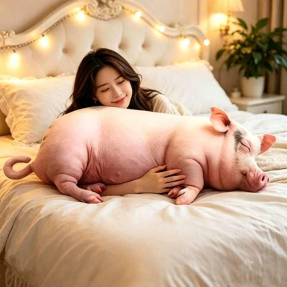 PP Cotton Filled Poultry Throw Pillows 40cm Size Pig Keychain Animal Cushion Doll Toys Bedroom Use