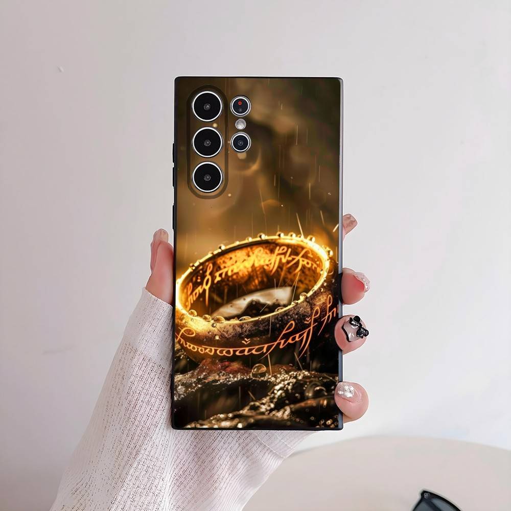 

Luxury Lord of the R-Rings Phone Case For Samsung Galaxy S25 S24 S22 S23 Ultra S21 S20 Plus 5G Frosted Non-Slip Full Soft Cover samsungS25Plus