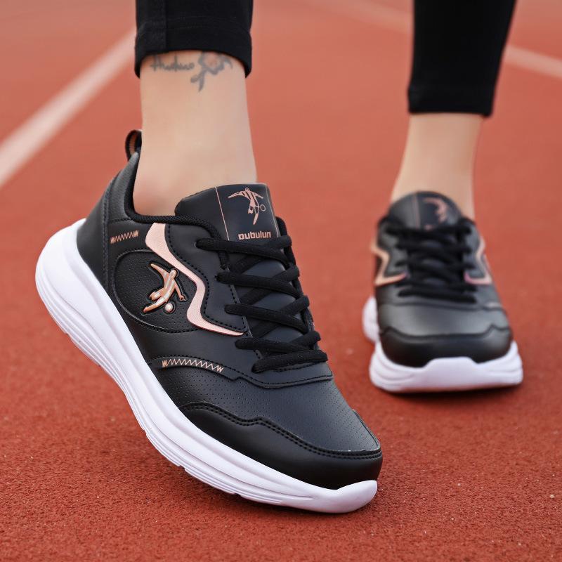 

Высококачественные весенне-осенние кожаные водонепроницаемые повседневные туфли на мягкой подошве, женская зимняя мода, универсальные, легкие, нескользящие спортивные туфли 35