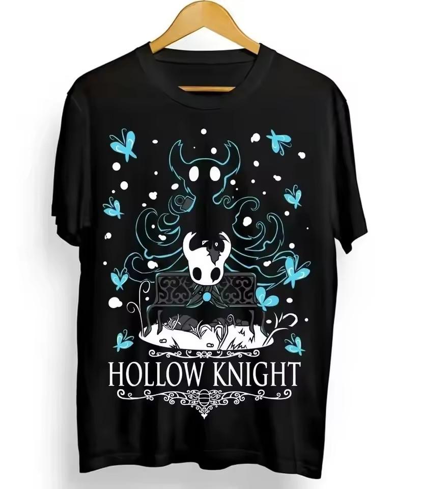 Hollow Knight Gaming T-Shirt Women Men Retro Vintage Graphic Tees Harajuku Casual Short Sleeve Tshirt Unisex Streetwear