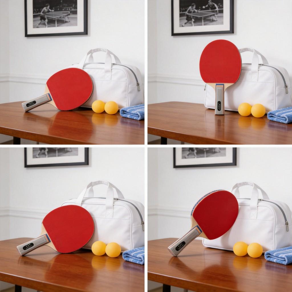 Table Tennis Racket Pack With Long And Short Handles For Beginners And Advanced Players