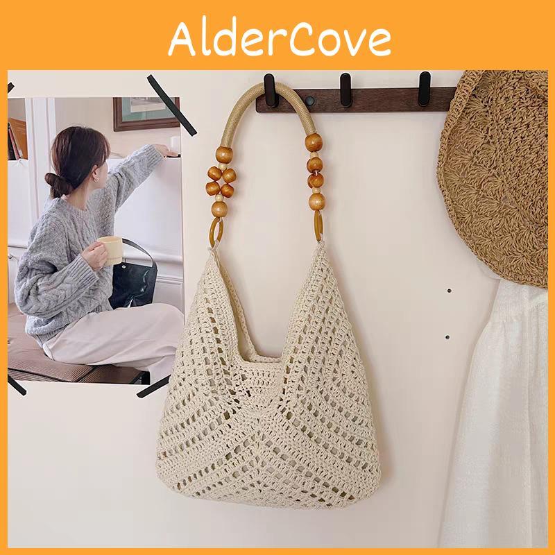 Borsa Tote Intrecciata da Donna Moda Estiva a Spalla Casual Organizzatore da Viaggio per Uso Quotidiano