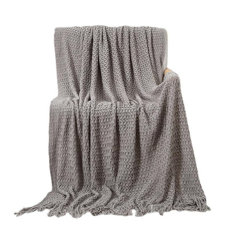 Knitted Sofa & Nap Blanket for Summer and Air Conditioning