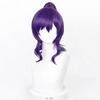 Anime Asahina Mafuyu Cosplay Pruik Lang Donkerpaars Paardenstaart Golvend Asahina Mafuyu Pruik Hittebestendig Synthetisch Haar Pruiken