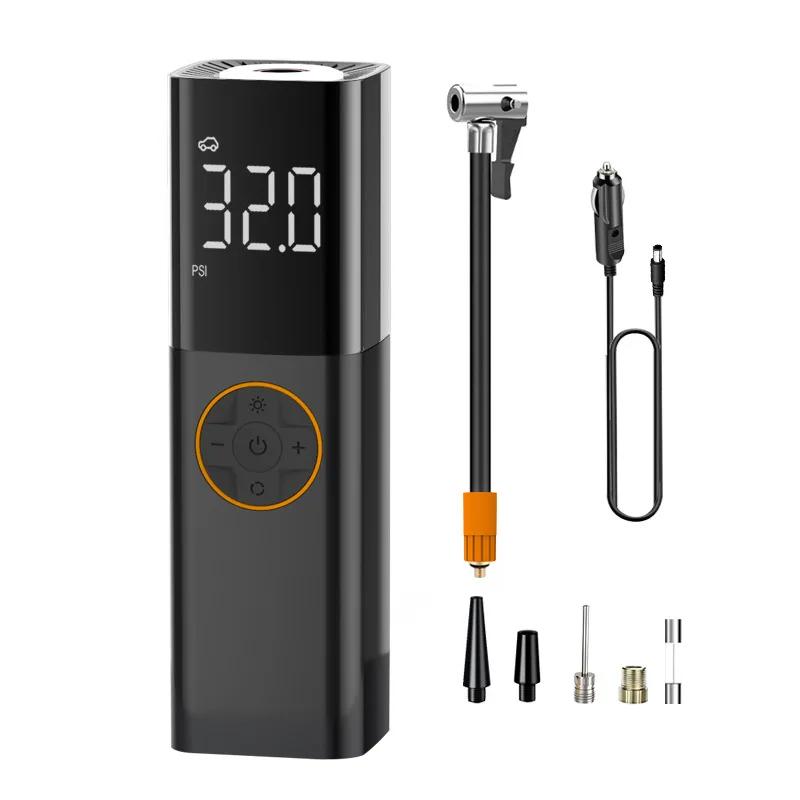 

DC 12V шинный насос портативный воздушный компрессор небольшой воздушный насос для автомобильных шин, 150PSI электрический шинный насос с цифровым манометром чёрный