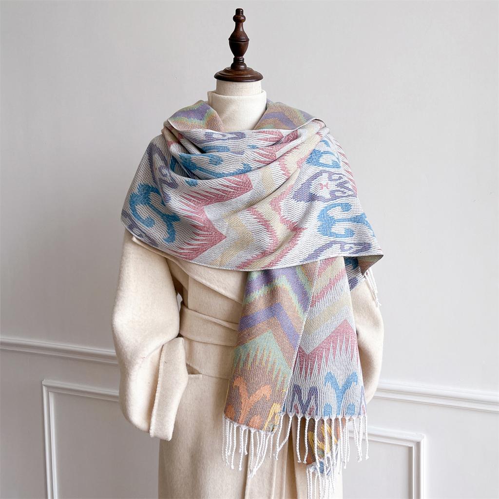 Autumn and Winter Travel Warm Cashmere Shawl Scarf Fashion Women Luxury Print Pashmina Blanket Wraps Female Poncho Bufanda