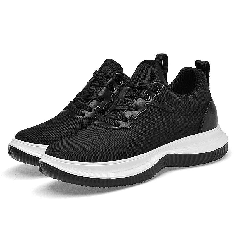 Men's 8CM Height Boost Casual Shoes - Breathable Mesh, Lightweight, Shock-Absorbing, Dad Style for Autumn