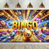 Hintergrundbanner, Hintergrundtuch für die spannenden Spiele des Bingo-Abends, Wanddekorationen, Wandverkleidungen