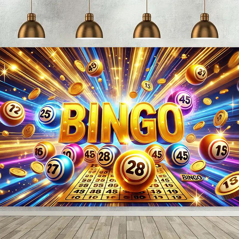 Background Banner, Background Cloth for the Bingo Night's Exciting Games, Wall Decorations, Wall Coverings
