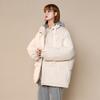 New Korean Style Hooded Down-padded Jacket for Women In Winter, Loose Solid-color Cotton-padded Jacket for Small Students, Thickened Jacket