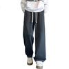 TANGSHI 2025 Autumn Winter Men's Knitted Side Label Loose Straight Casual Pants