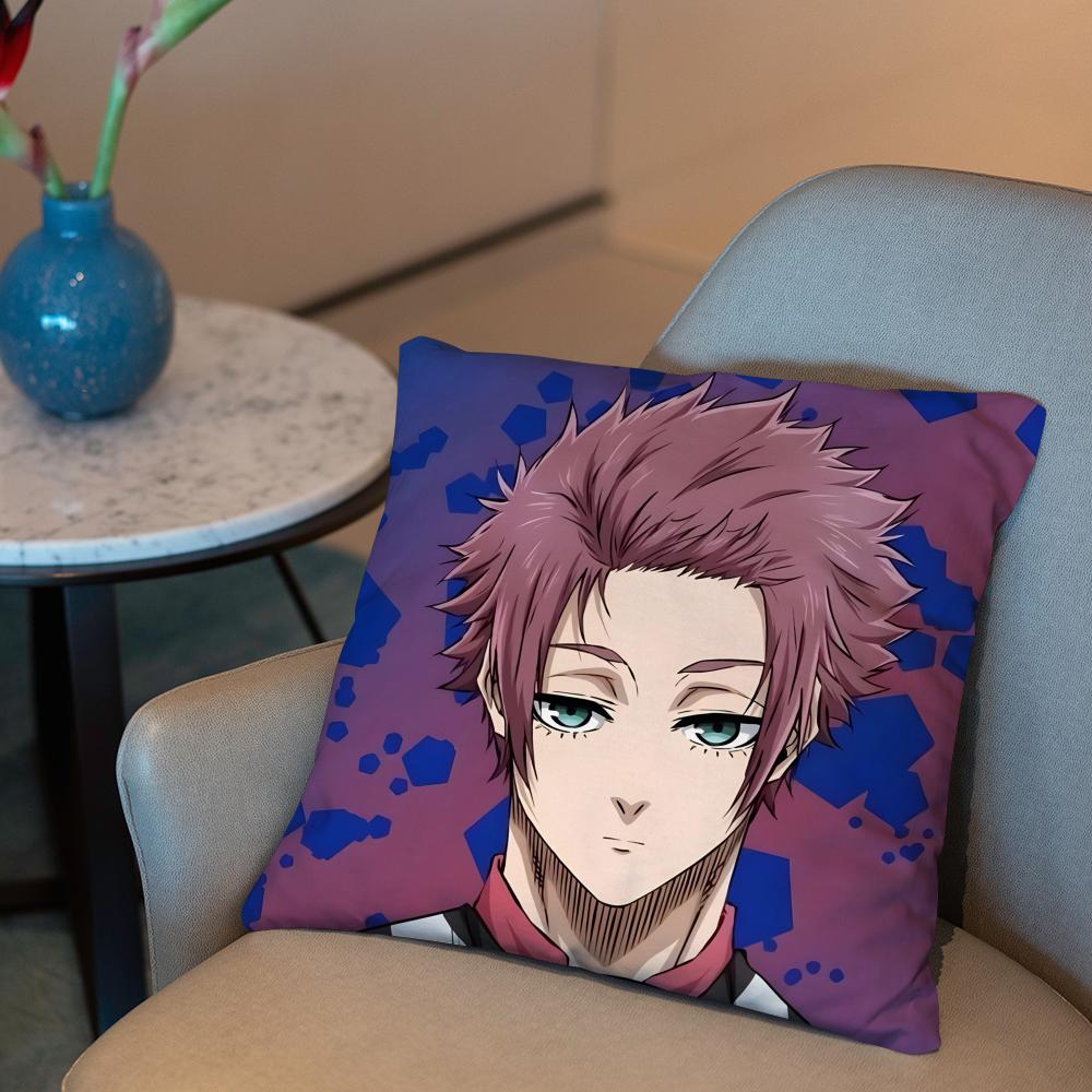 Blue Lock Anime Cushion Cover 2-in-1 Reversible Plush Pillow Cover | Car/Sofa/Bed | Perfect Gift