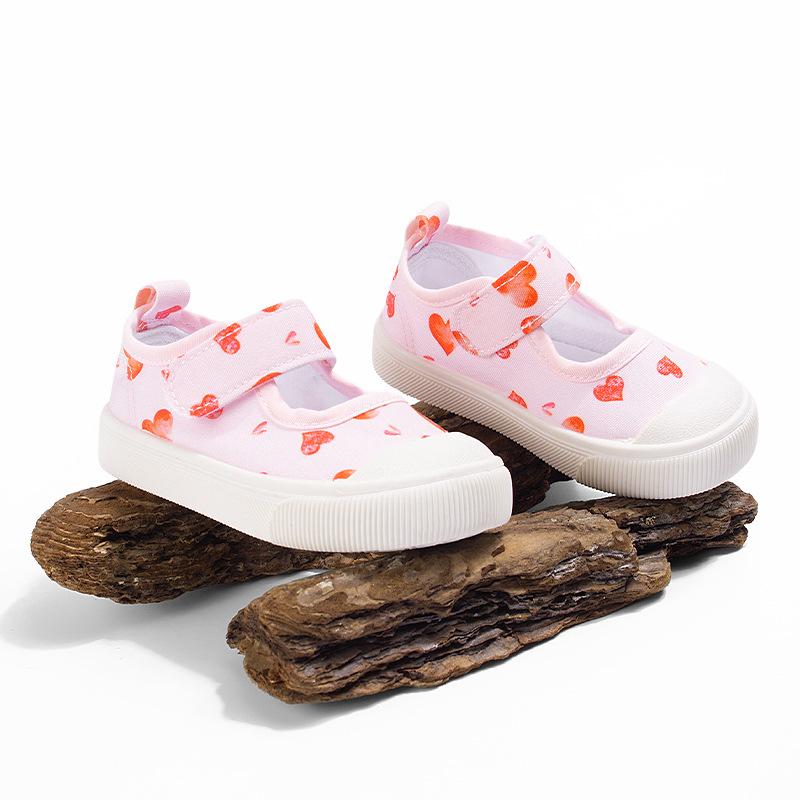 

Anti-slip Girls Shoes, Casual Canvas Shoes 27 рожевий