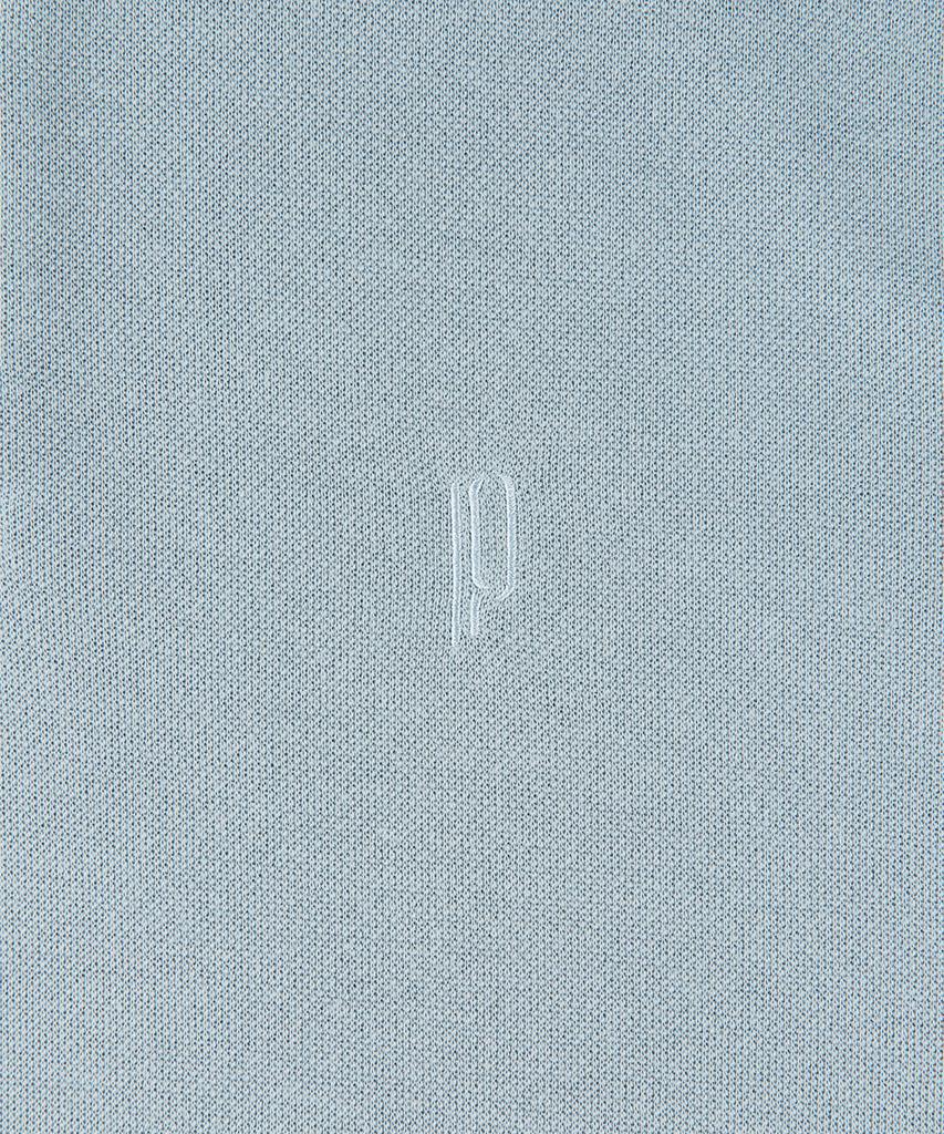 PANICALE Sky Blue Logo Short Sleeve Polo Knit