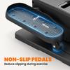 Under Desk Elliptical Machine with Manual & Auto Modes, 12 Adjustable Speed, Remote Control & LED Monitor for Home