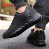 YRZL Herren Vulkanisierte Schuhe Schwarz Wasserdicht Sportlich Herren Sneaker Abriebfest Herren Walking Sportschuhe Bequeme Herrenschuhe