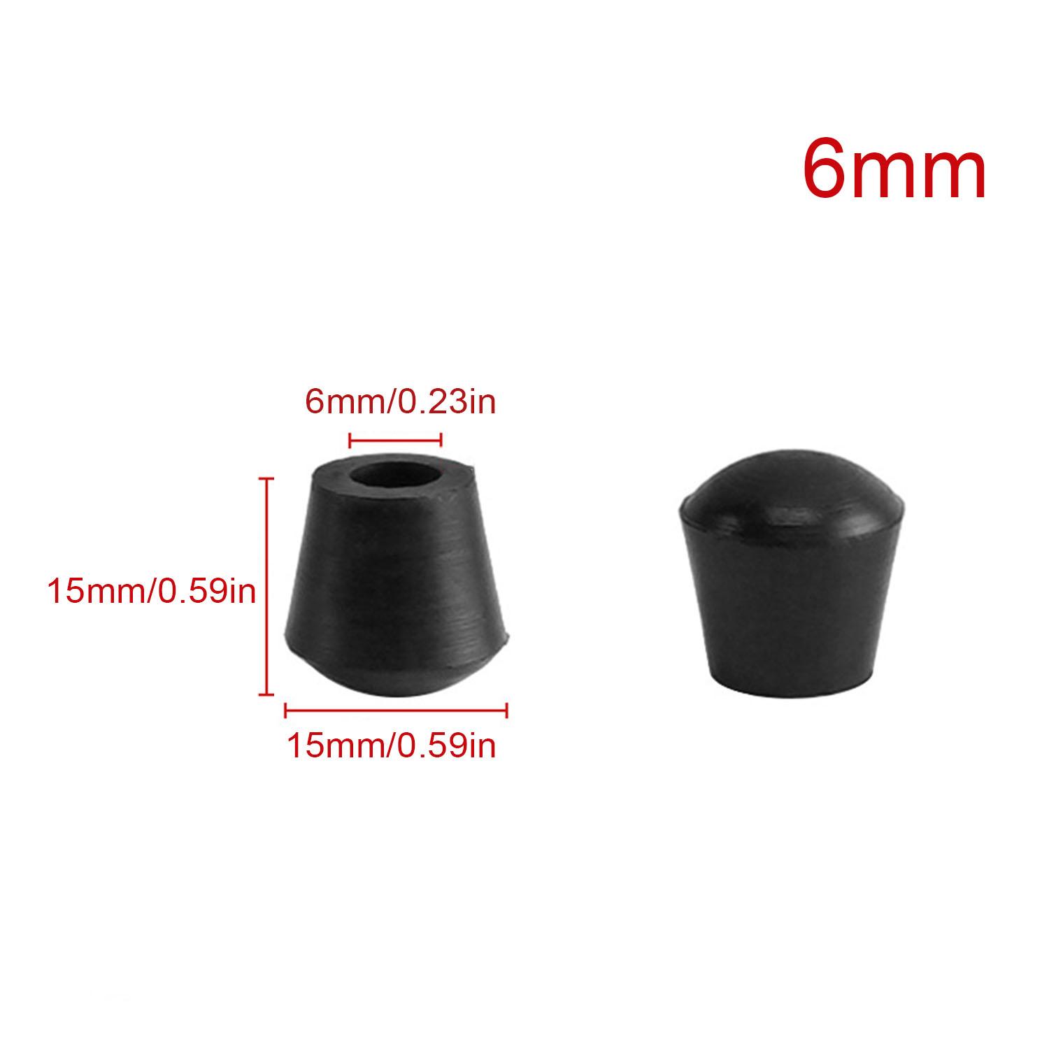 

Round Furniture Foot Caps Chair Table Sofa Anti-Slip Silent Rubber Leg Pad Wooden Floor Anti-Scratch Protective Pad Round 6mm