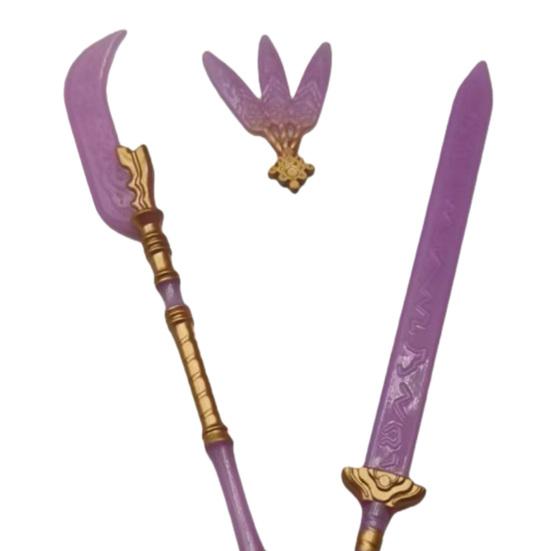 Spielhaus Spielzeug Puppen Schwerter Anime Cosplay Zubehör Dramatische Rollenspiel Requisiten Kreatives Geschenk für Puppenliebhaber