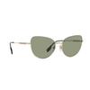 Burberry Letter Engraved Metal Irregular Frame Sunglasses Women Sunglasses Gold BE31441109