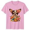 Floral Chihuahua Dog With Flower Unisexs TShirt Chihuahua Dog Pets Mothers Day