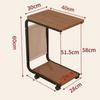 Italian Light Luxury Storage Rack and Side Table for Bedroom, Living Room, or Balcony
