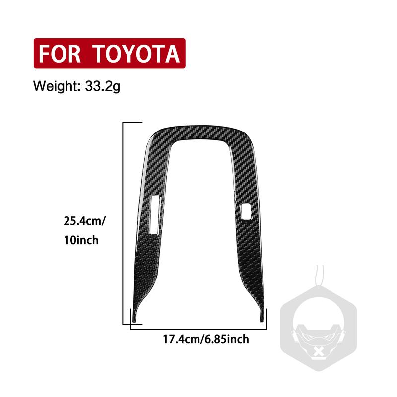 For Toyota Corolla -2024 Real Carbon Fiber Sticker Center Gear Shift Panel Trim Border Car Accessories Interior Decorative