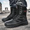 Men Tactical Boots Breathable Army Boots Motorcycle Unisex Lace Up Climbing Hiking Shoes Male Desert Boot Safety Hunting Boots