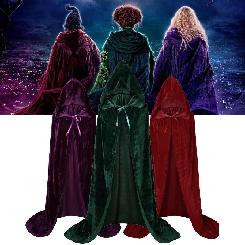 Hocus Pocus2 Winifred Sarah Mary Sanderson Halloween Cosplay Kinder Kapuzenumhang Ein Kostüm, das Magie zum Leben erweckt!