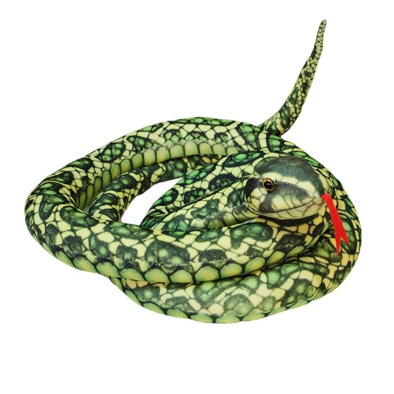 100cm Realistic Snake Stuffed Animal Toy For Home Decors and Educational Purposes Novelty Prank Plush Snake Dolls