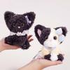Soft Plush Plush Cat Keychain Big Ears Curly Fleece Accessory  Birthday Present