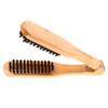 Double Brushes Comb, Wooden Hairdressing Comb V Shaped Splint Comb Styling Tools Anti Static Hair Straightener Tool for Straightening Hair