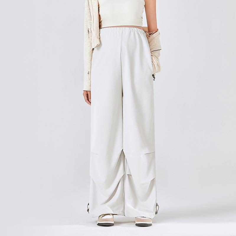 

Брюки палаццо для беременных, свободные верхние брюки, тонкие универсальные драпированные брюки с завязками на щиколотках, спортивные повседневные брюки для беременных XL